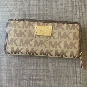 Tan Michael Kors wallet